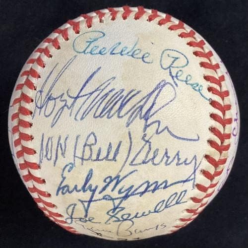 Hall da Fama assinou o beisebol ABG Williams Koufax Mays +21 Autograph Hof JSA - Bolalls autografados