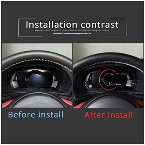 , Interior de automóvel, ajuste para Toyota, GR supra A90 2019-2022 Tacomômetro de painel Decorativo adesivo de anel de alumínio