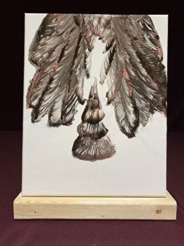 Obra de arte de tinta de fluido acrílico original sobre tela - 11 x 14 - Wings of Hope