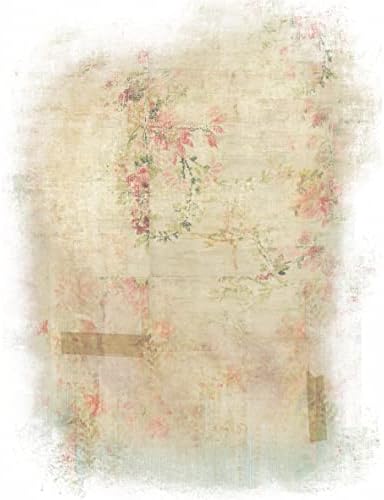 Papel de parede de rosa papel de arroz, 8 x 10,5 polegadas - 6 x diferentes imagens de papel de amoreira impressa 30gsm fibras