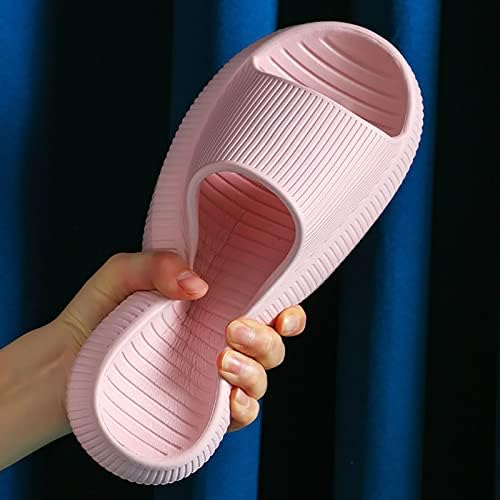 Sandálias para mulheres verão casual coloração sólida chinelos de solado macio deslizamento confortável em sandálias de praia sandálias