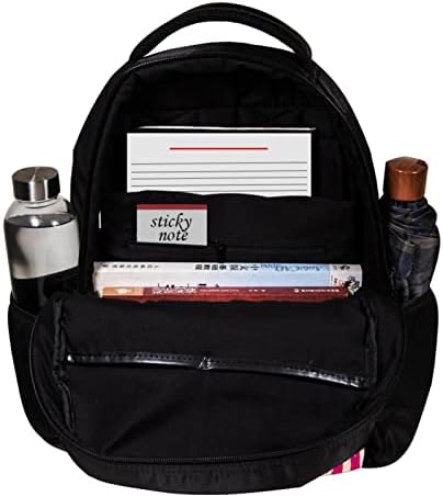Mochila VBFOFBV para Mulheres Daypack Laptop Backpack Bolsa Casual de Viagem, Zebra de Animal Rosa