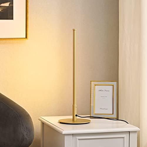 Lâmpada de mesa LED Edishine, lâmpada de cabeceira de cabeceira com 3 temperatura de cor, controlador de toque, lâmpada minimalista