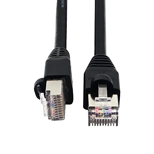 Qianrenon rj50 10p10c Cat 5e 26awg Cable masculino para macho modular plugue de cristal com conectores de blindagem para