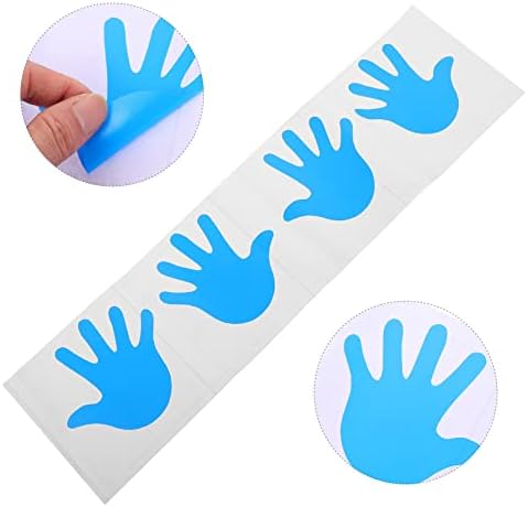 Holibanna 10 pares pequenos adesivos de impressão de palma da mão adesivos removíveis decoração de quarto garoto papel de