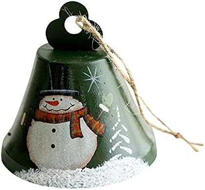 IHHAPY Decoration Papai Noel Bells para Tree Bell Snowman Christmas Pingente Bell Pingente Ferro Ferro Gilled Bells Decoração de Casa