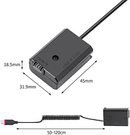 KING MA NP-FW50 Substituição de bateria NP-FW50 decodificada por bateria pelo cabo do adaptador de mola PD PD/ CC/ QC para Sony A7/ A7M2/ A7R2/ A7S2/ A6000/ A6300/ A6500/ A5000/ a5100 cameras