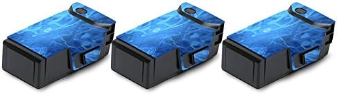MightySkins Skin Compatível com DJI Mavic Air Drone - Blue Mystic Flames | Bateria | Tampa protetora, durável e exclusiva