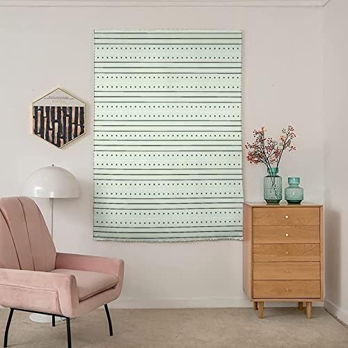 Cortinas de autoesão, painel de cortina de janela verde de menta, design moderno de design abstrato linhas em negrito imprimem