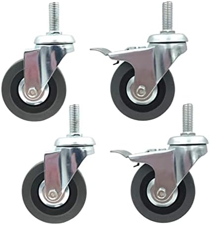Morices Casters Castagens de substituição de móveis, rodas de lançador de haste para serviço pesado, roda giratória