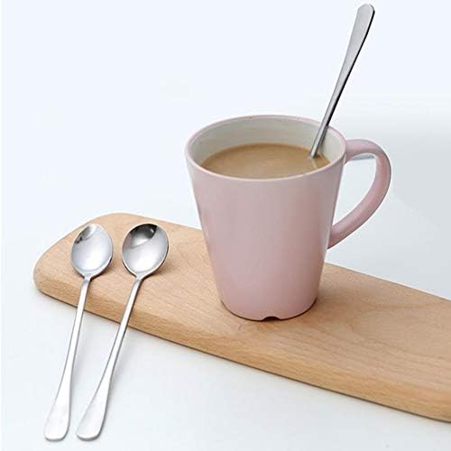 4pcs colheres criativas de aço inoxidável para a sobremesa de chá de café Misturando colher de milkshake uns suprimentos