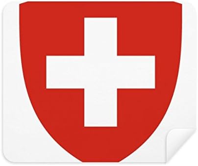 Suíça Europa Europa de limpeza de emblemas limpador de tela 2pcs Camurça tecido