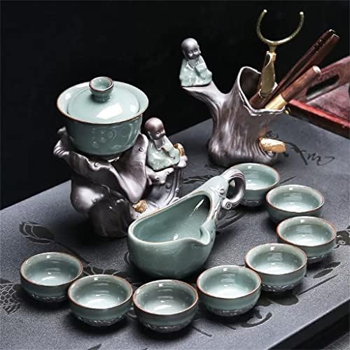 Conjunto de chá de ganfanren kung fu conjunto de chá em casa copo de chá de chá semi-automático completo Cerimônia de chá
