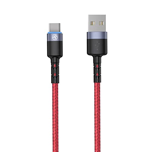 Tellur Data Cable USB para Tipo-C com luz LED, 3a, 1,2m