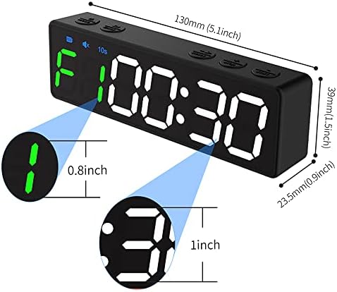 Intervalo de temporizador Timer para o timer de fitness relógio contagem regressiva/up/stopwatch back timer magnético