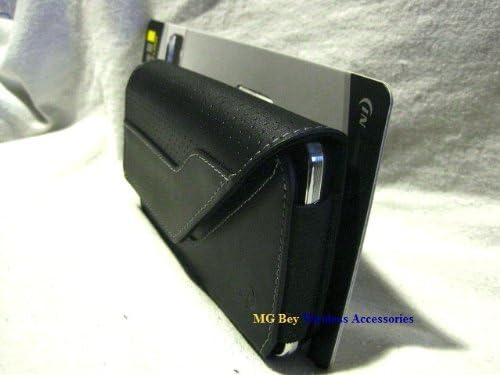 NITE IZE IZE Black Executivo Executivo genuíno genuíno bolsa de coldre grande horizontal de serviço pesado com clipe robusto de cinto fixo para a Verizon Motorola Droid Razr M XT907
