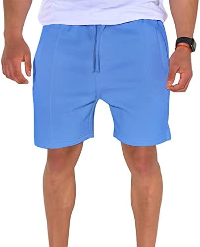 Wenkomg1 masculino shorts esportivos sólidos, shorts de ginástica de exercícios atléticos