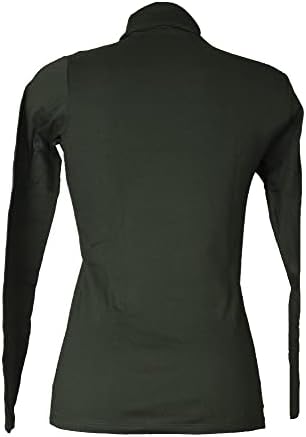 Camisa de camisola de gola alta ragno ciclista de manga longa biog algodão Dolcevita, 027 Bottiglia, pequeno