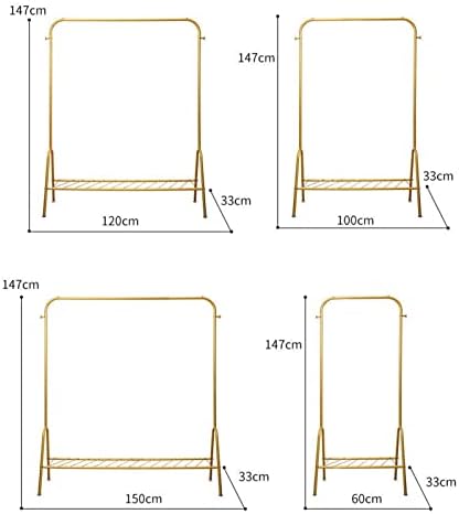 Blunoa Single Tidy Rails Rack de vestuário de metais pesados ​​Rack de vestuário multifuncional Stand para casaco independente