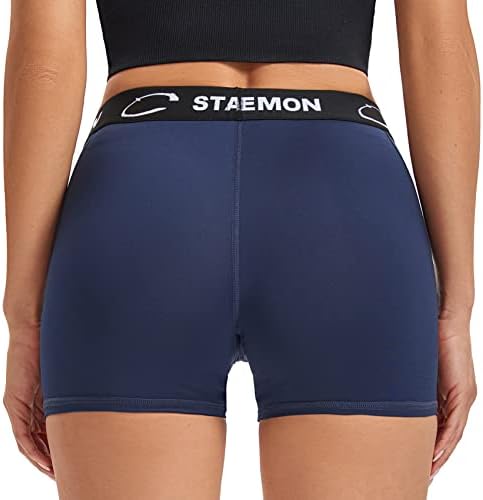 Shorts de vôlei de compressão feminina do Starlemon 3 /7 SPANDEX STORET PRO STRUTOS PARA MULHERES