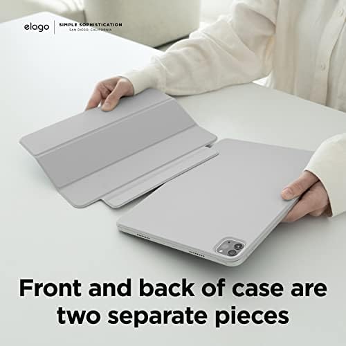 Caso de fólio magnético Elago para iPad Pro 11 polegadas 4º, 3ª, 2ª geração - A placa traseira pode ser conectada