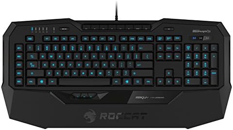 Roccat isku+ teclado de jogos iluminados, preto