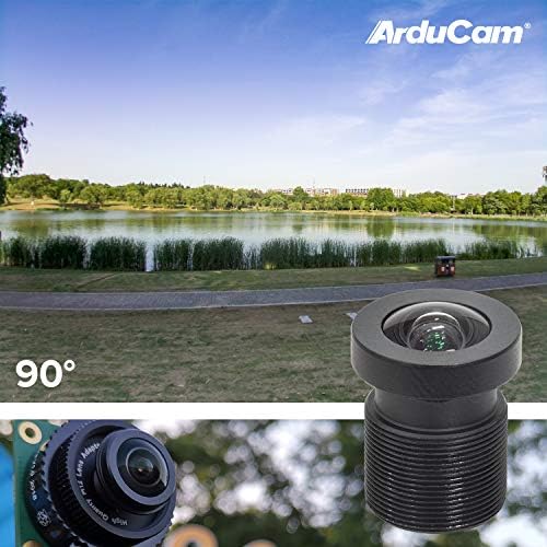 Kit de lente Arducam M12 para câmera HQ Raspberry Pi, 20 a 180 graus telefoto, angular ampla, lentes de peixe com M12 para adaptador de montagem CS, anel de travamento, pano de limpeza e muito mais