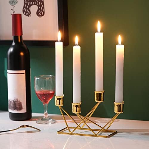 BAOBLAZE DIA DIY DIY Candle Candelabra Candleholder Mantle Decor for Flameless ou Pillar Candles Stand Iron Decoration,