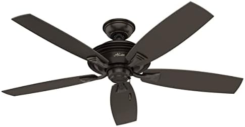 Hunter Fan Company, 53347, 52 polegadas Rainsford Premier Bronze Indoor/Outdoor Teto Fan e Chain de tração