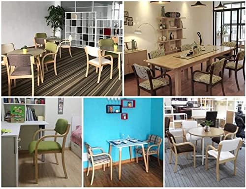 Cadeira de cadeira de madeira sólida cadeira de jantar moderna simplicidade de design empilhável escritório doméstico, 5 cores