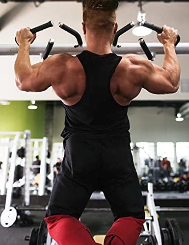 BabioBoa Men's 3 Pack Gym Gym Tank Tops Tops Y-Back Muscle Tee Stringer Bodybuilding camisetas sem mangas
