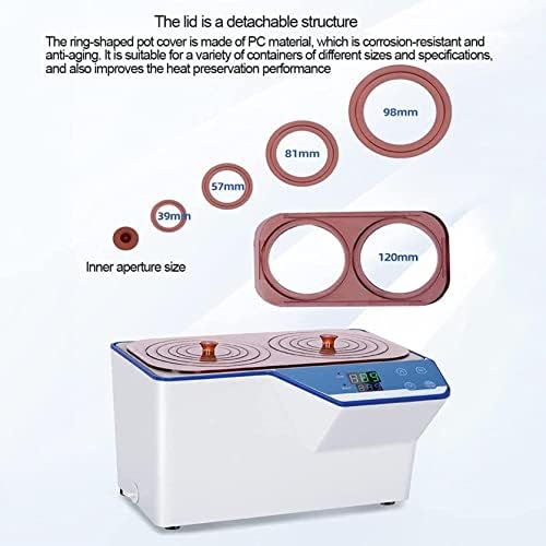 Banho de água termostática digital, 2 oleos/4hos/6hos aquecimento elétrico temperatura constante de água porosa banho,