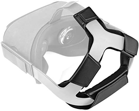 Kiwismart Head Strap for Oculus Quest, faixa de cabeça VR com confortável almofada de cabeça de couro PU para reduzir a pressão
