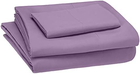 Pixels altos pacote de lençóis planos de 6 lençóis de algodão sólido Violet
