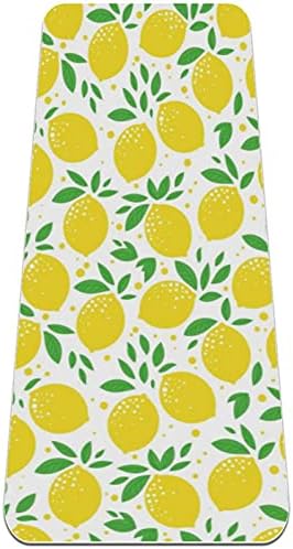 Padrão de folhagem de limão amarelo de Siebzeh Premium de ioga grossa MAT ECO AMICIONAL DE RORBO