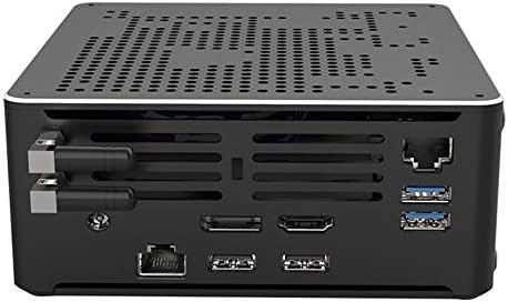 Partaker Computador de jogo poderoso, Intel Xeon E-2276M, PC para desktop 6 núcleos 12 fios, mini pc windows 10 pro, 2xnics, 4xusb 3.0, 2xusb 2.0, porta hd/dp, 16 GB RAM 512GB SSD
