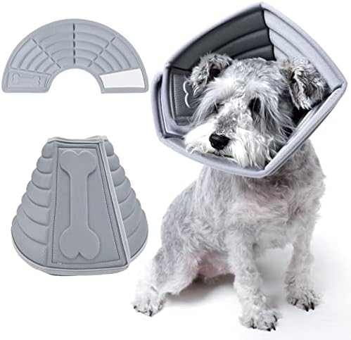 Aiuuee Soft Dog Cone Collar para após a cirurgia, atualizou o cone de pescoço Super Comfort para cães gatos para parar