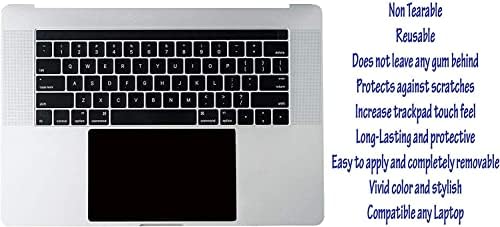 ECOMAHOLICS Laptop Touchpad Trackpad Protetor Capa de capa de pele de adesivo para MSI GP63 Leopard 8rd Laptop de 15,6 polegadas, Protetor de Black Matte Anti Scratch Pad Protetor