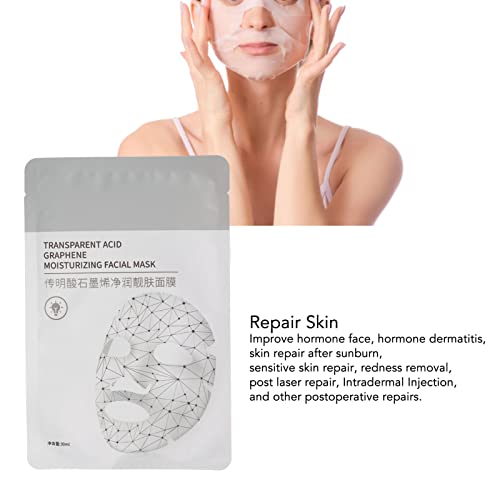 Máscara facial, hidratante máscara facial encolhido poros aliviam nutrir ácido transparente de grafeno para mulheres para