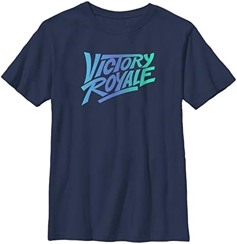 T-shirt de logotipo da vitória do garoto