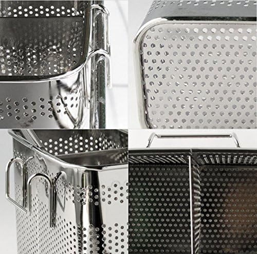 Utensílios de cozinha Cosqueiros de secagem cesta de rack com ganchos 2 Compartimentos divididos Qualidade Aço inoxidável grande