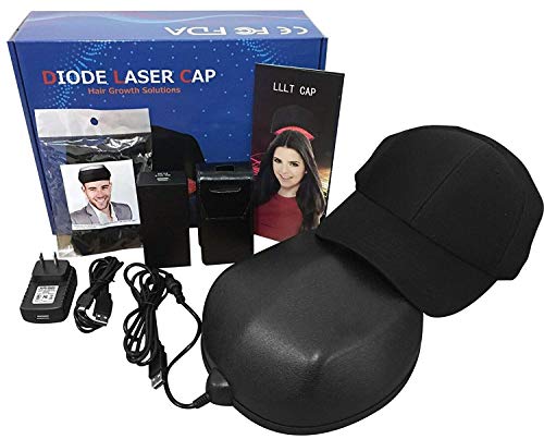 Bapa de cabelo a laser portátil para viagem - FDA Limpa - Tratamentos de perda de cabelo para homens e mulheres com cabelos afinados