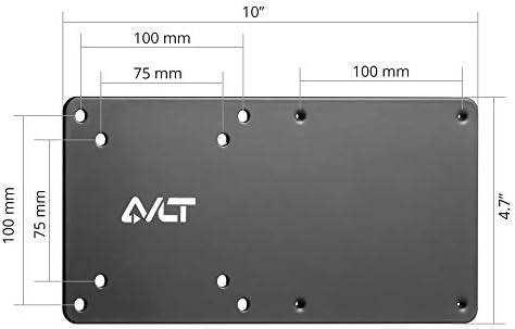 Adaptador de placa de extensão do braço de monitor de vesa AVLT para Intel Nuc Mini PC Montagem do computador