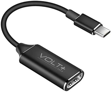 Trabalhos da Volt Plus Tech HDMI 4K Kit USB-C Compatível com o Adaptador Profissional Vivo X80 Pro com saída digital 2160p completa,