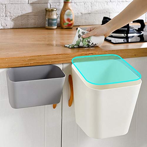 Latas de lixo aymaya, lixo de parede doméstico armários de cozinha lixo retangular lixo pode pendurar balde de armazenamento