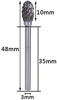 Yan xuan tungstênio carboneto cilindro de cilindro duplo de corte de brocas rotativas, tamanho da cabeça de 1/4 com 1/8 de
