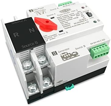 Halone 1pcs DIN Rail 2p 3p 4p ATS Dual Power Switch Automático Chave de seletor elétrico Power 63A 100A 125A