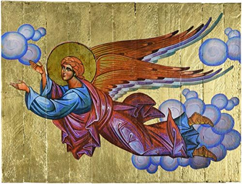 G. Debrekht Wooden Board Art, 12 x 16, Angel Flying