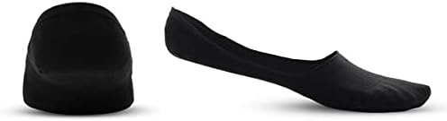 Bonisto no show 6 pares com meias de bambu invisíveis de baixo corte para mulheres e homens com aperto de silicone anti -Slip