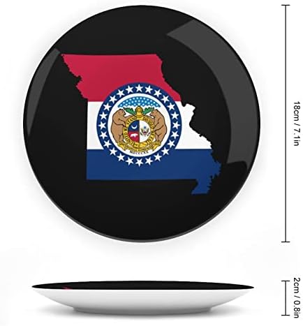 Placas de placas decorativas de placa decorativa de placa decorativa de Bandeira do Estado do Missouri com o Stand Stand